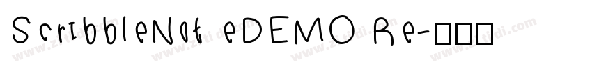 ScribbleNot eDEMO Re字体转换